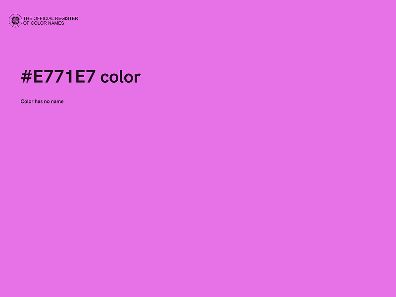 #E771E7 color image