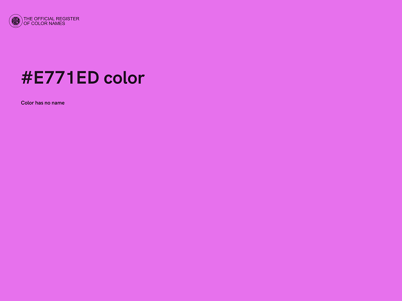 #E771ED color image