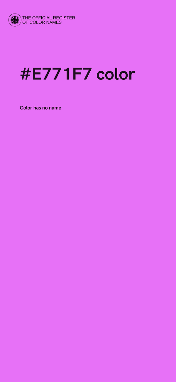 #E771F7 color image