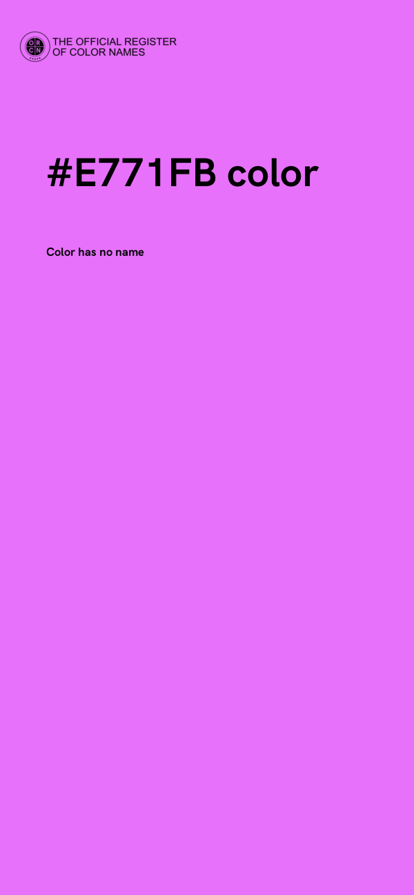 #E771FB color image
