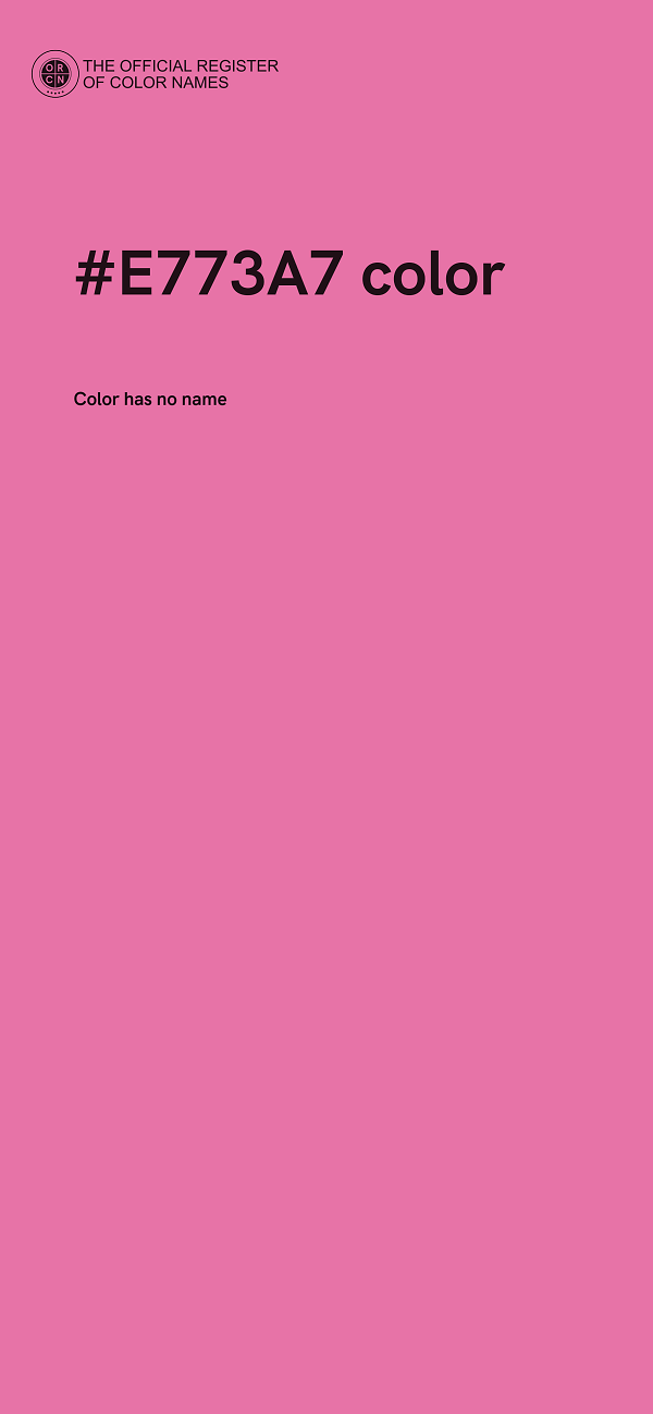 #E773A7 color image