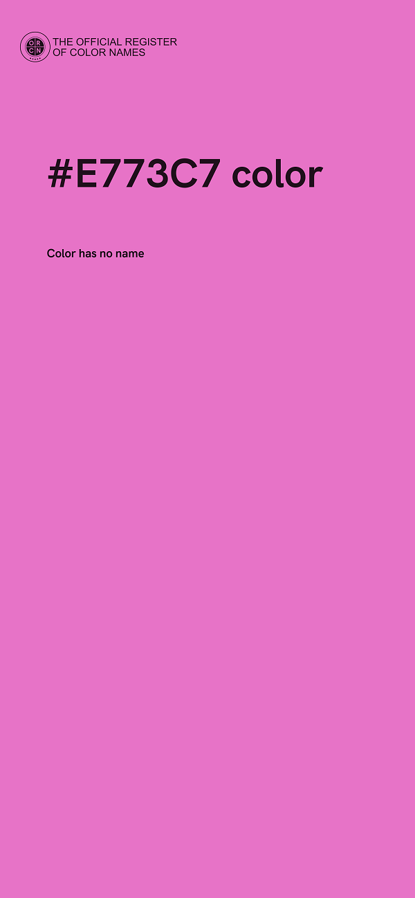#E773C7 color image