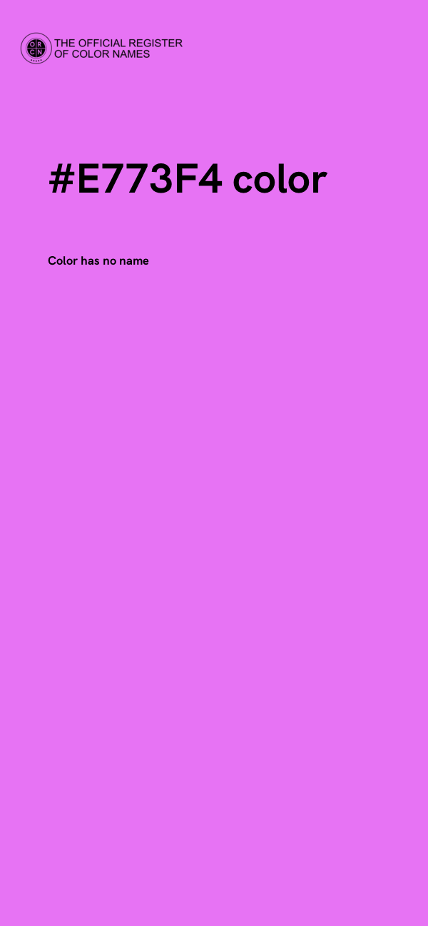 #E773F4 color image