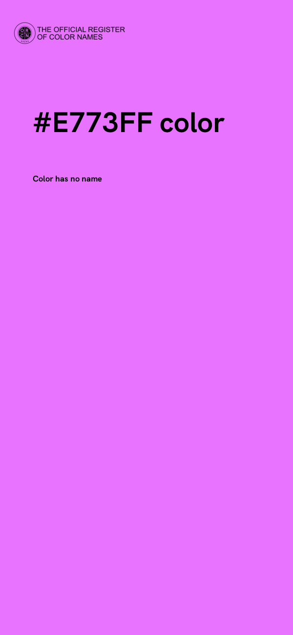 #E773FF color image
