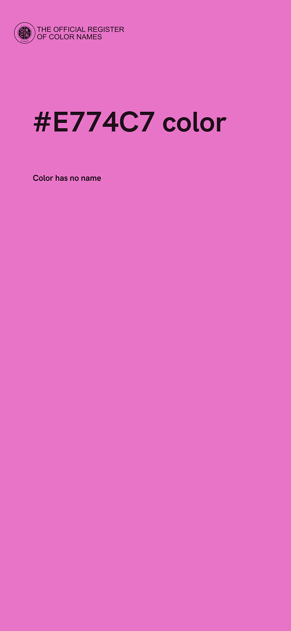 #E774C7 color image