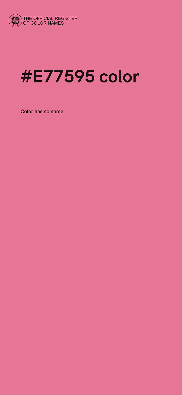 #E77595 color image
