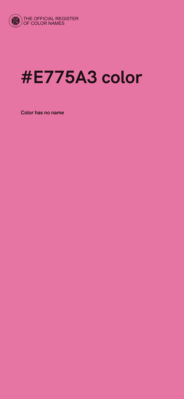 #E775A3 color image
