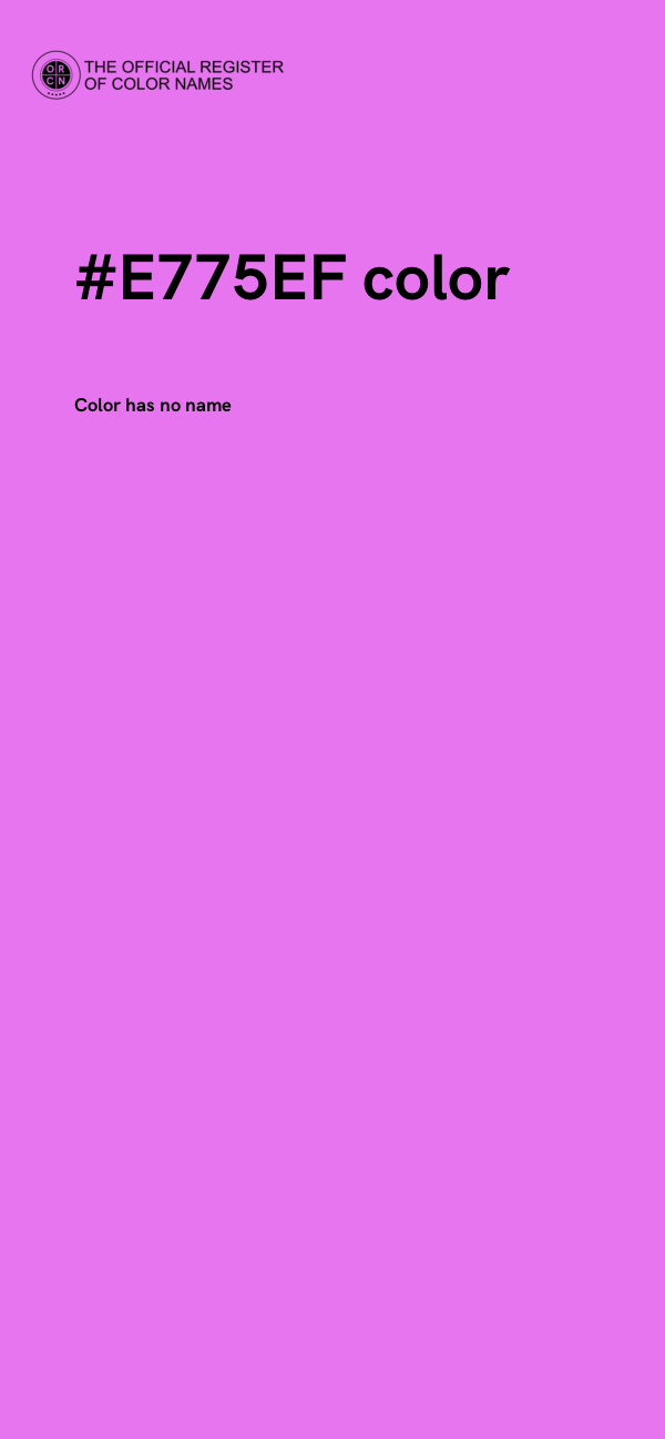 #E775EF color image