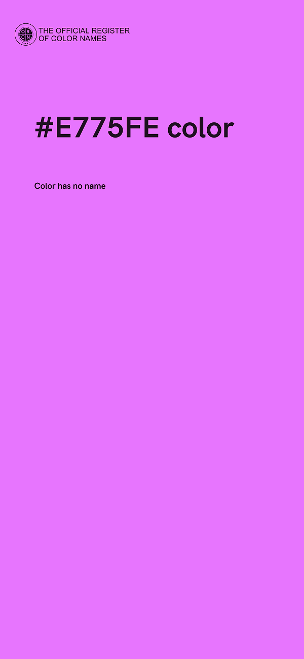 #E775FE color image