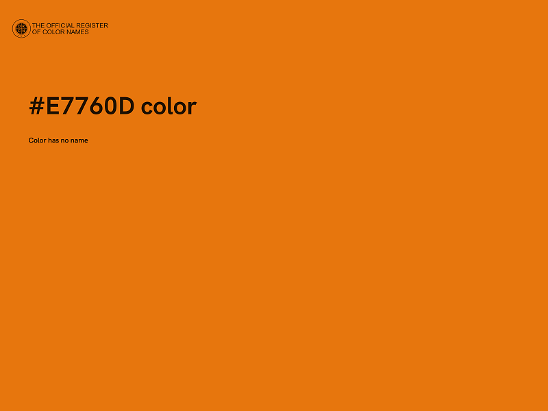 #E7760D color image