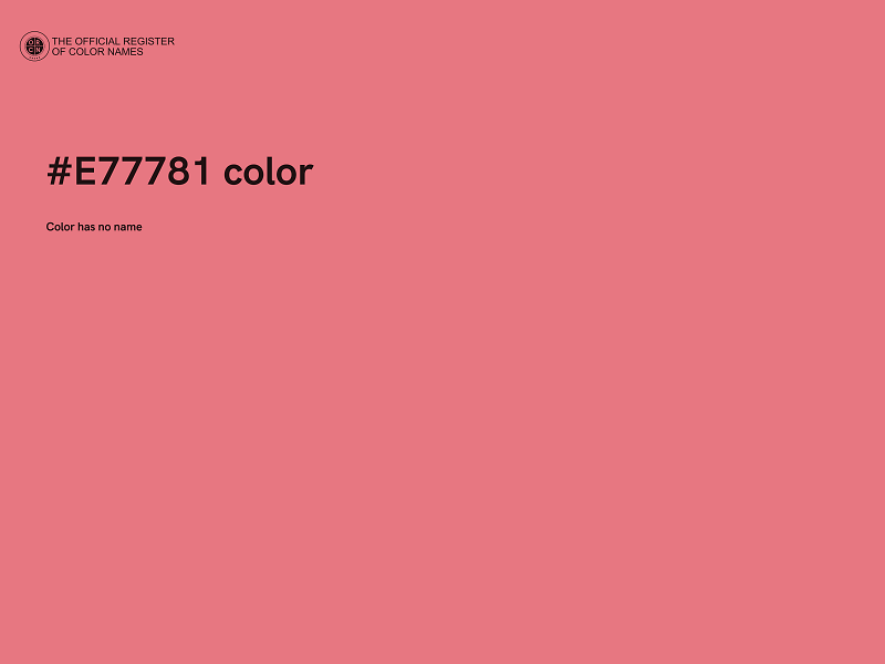 #E77781 color image