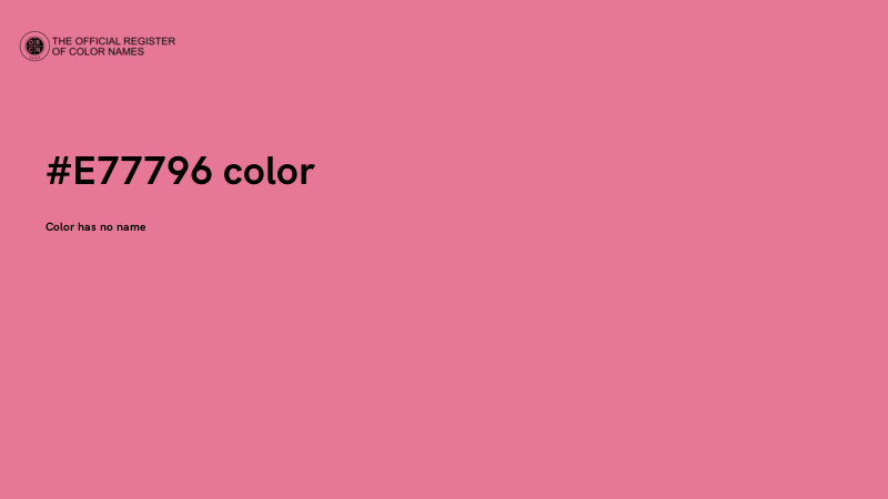 #E77796 color image