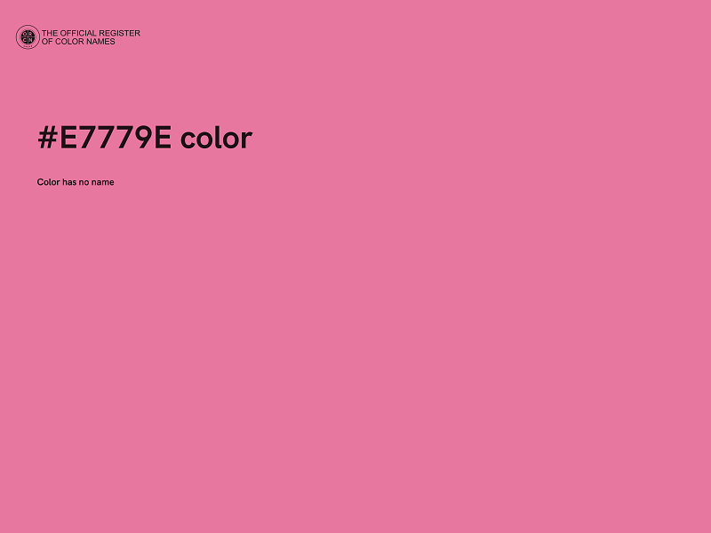 #E7779E color image