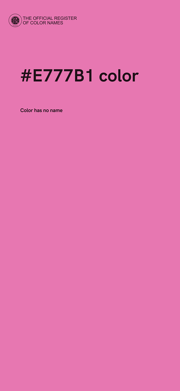 #E777B1 color image