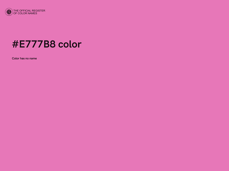 #E777B8 color image