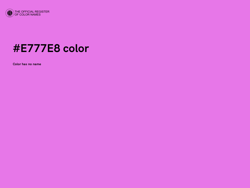 #E777E8 color image