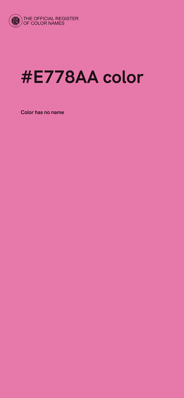 #E778AA color image