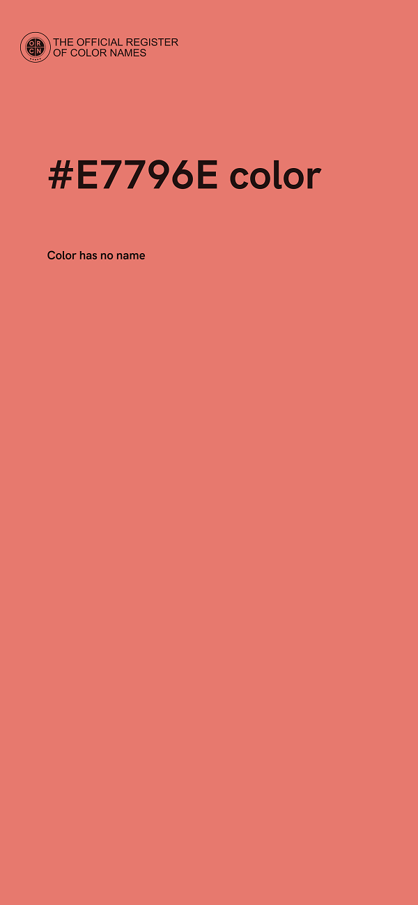 #E7796E color image
