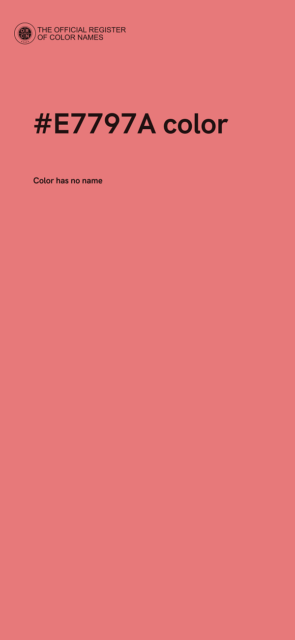 #E7797A color image