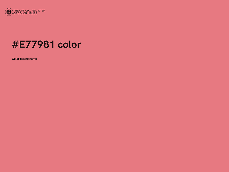 #E77981 color image