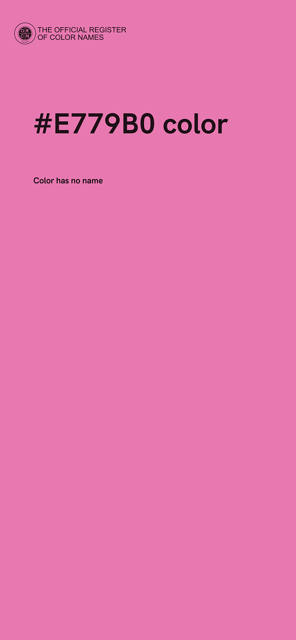 #E779B0 color image