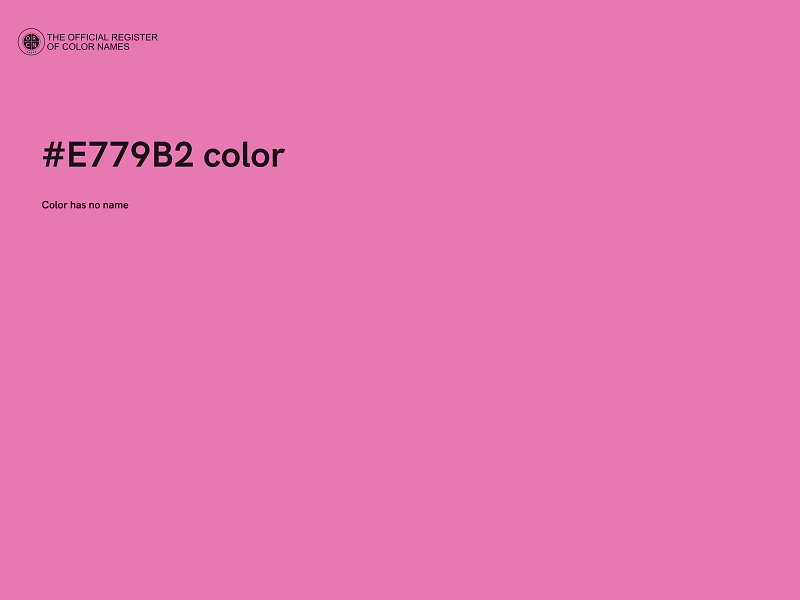 #E779B2 color image