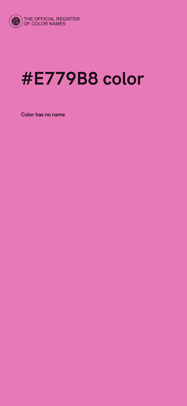 #E779B8 color image