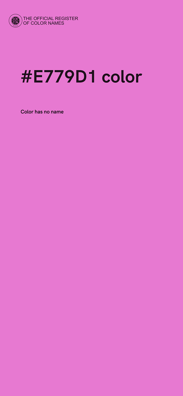 #E779D1 color image