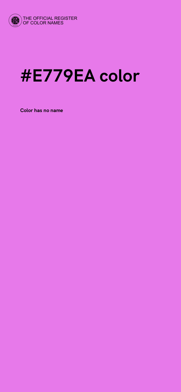 #E779EA color image