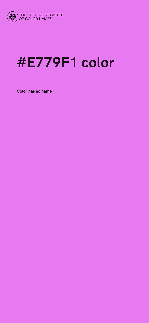 #E779F1 color image