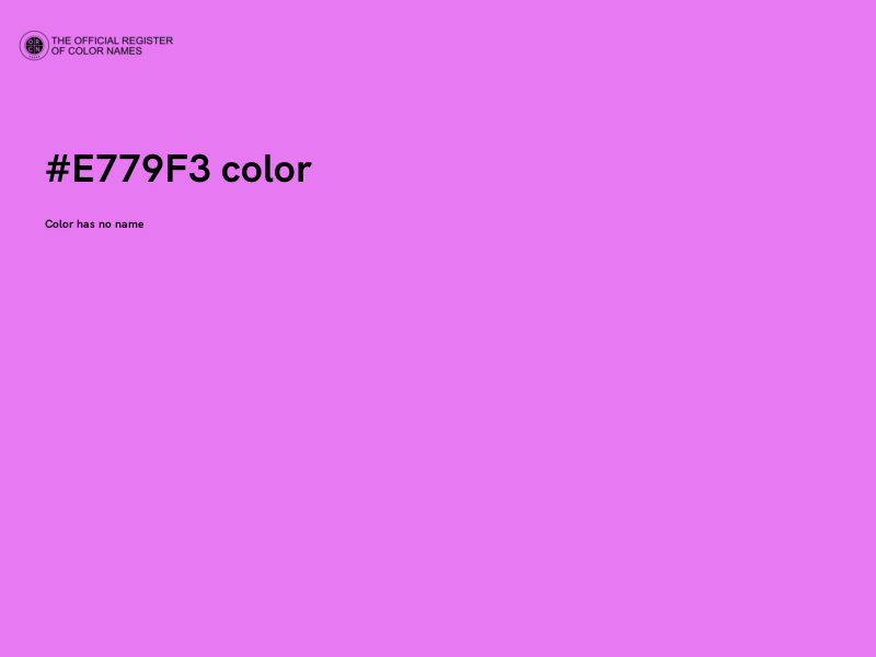 #E779F3 color image