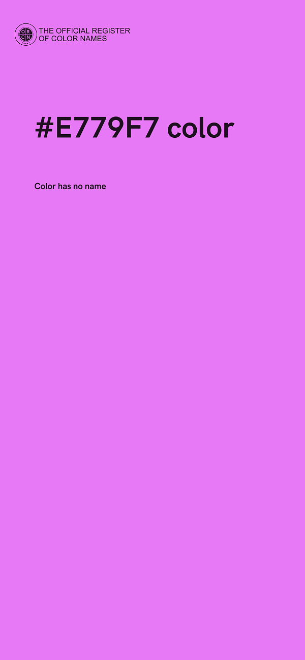 #E779F7 color image