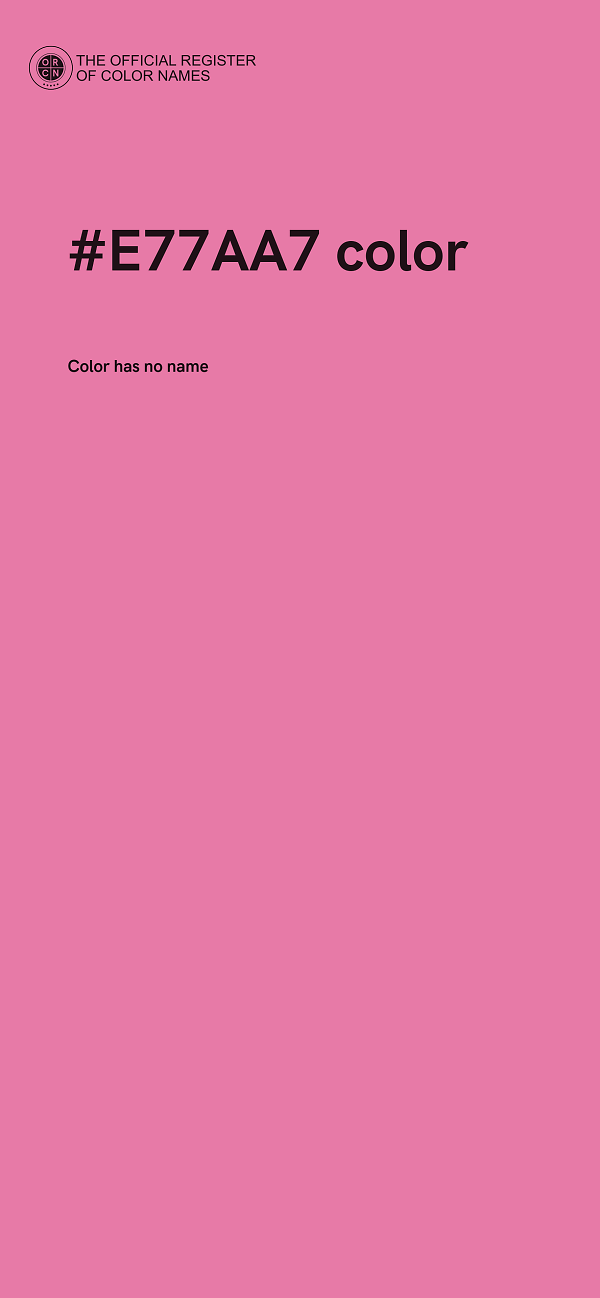 #E77AA7 color image