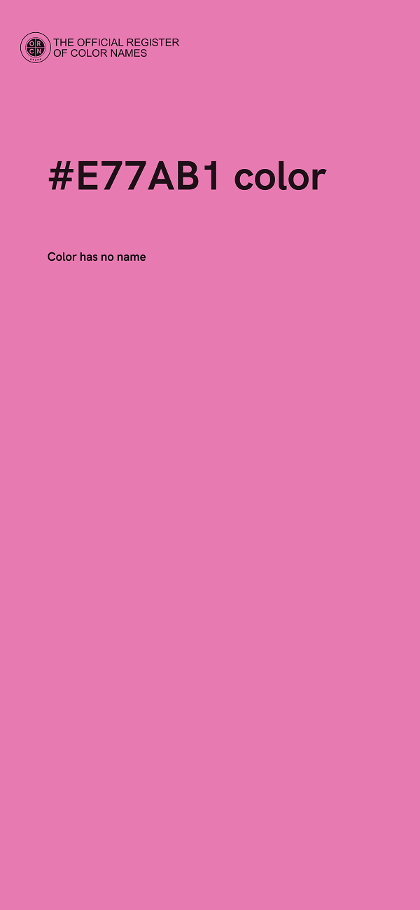 #E77AB1 color image