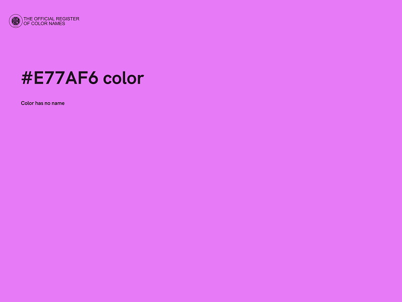 #E77AF6 color image