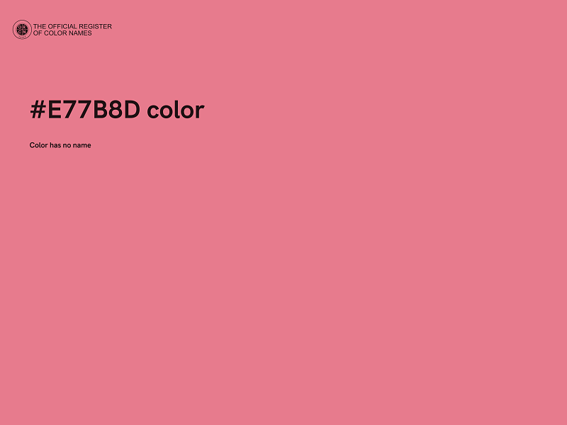 #E77B8D color image