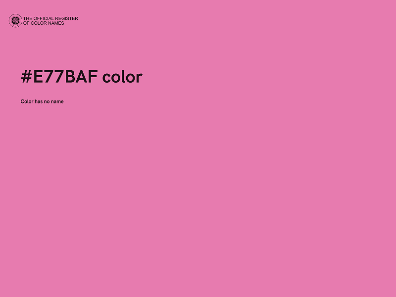 #E77BAF color image