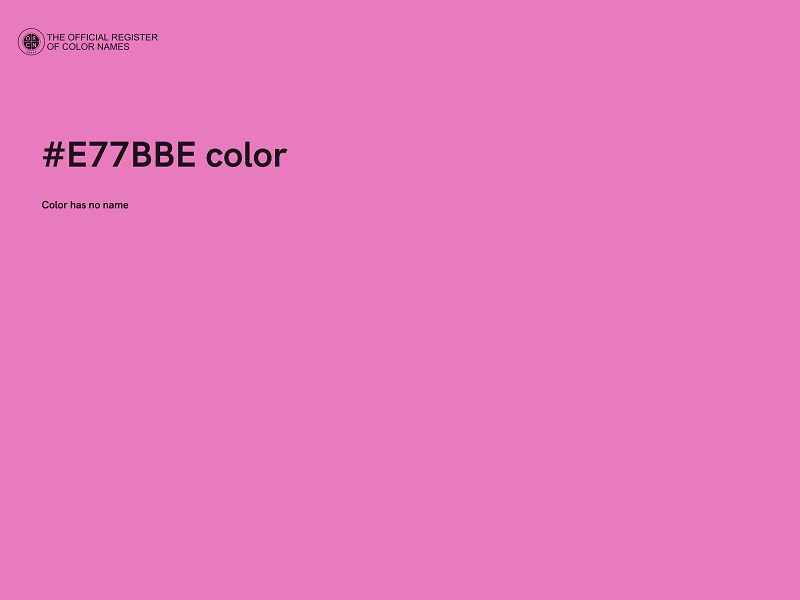 #E77BBE color image