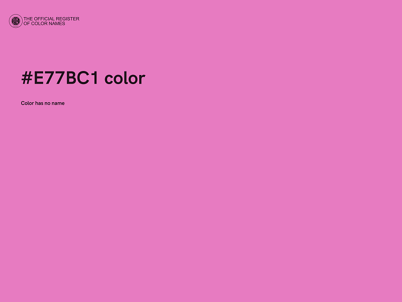 #E77BC1 color image