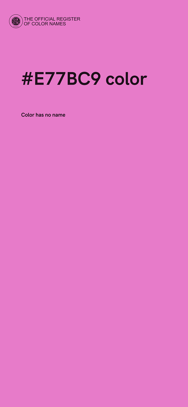 #E77BC9 color image