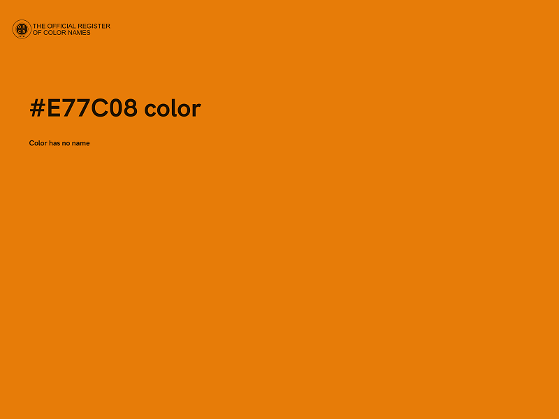 #E77C08 color image