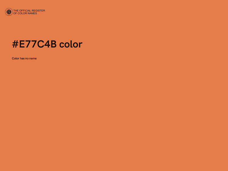 #E77C4B color image