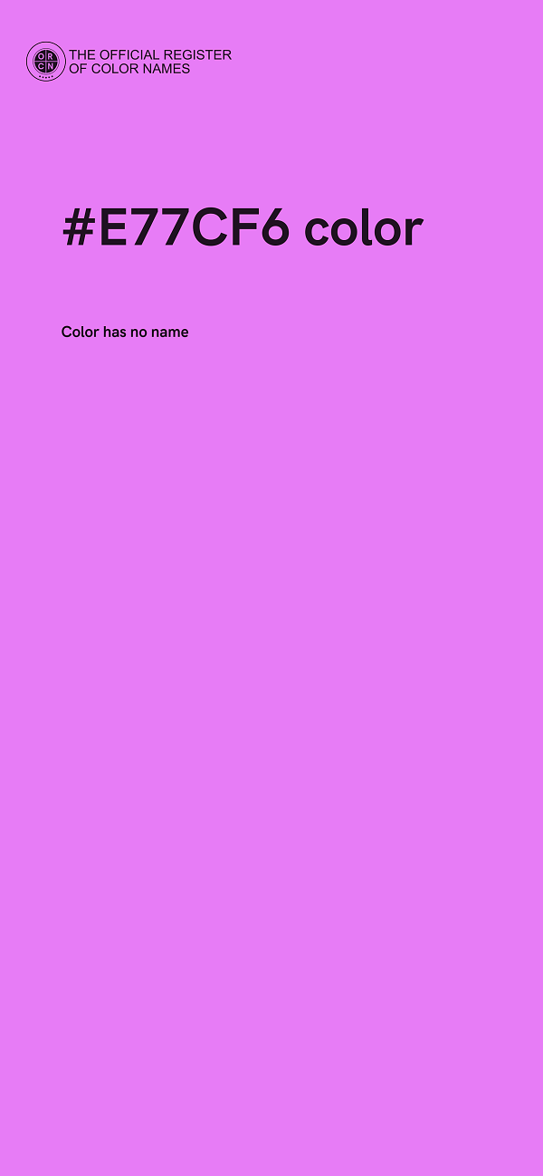 #E77CF6 color image