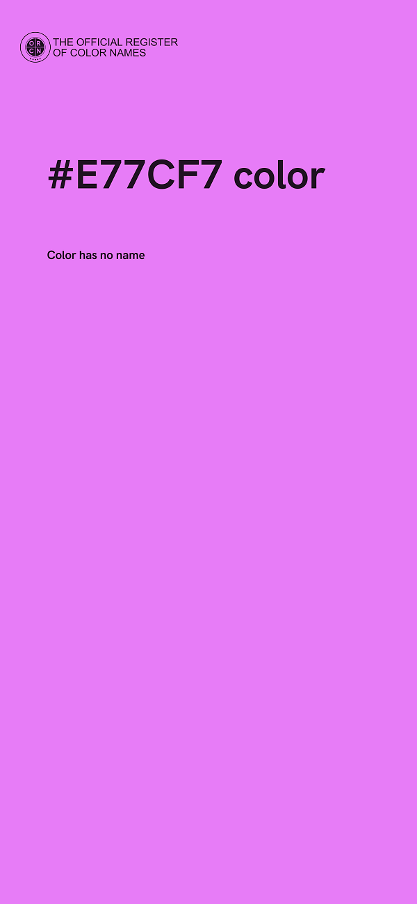 #E77CF7 color image