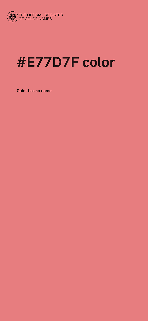 #E77D7F color image