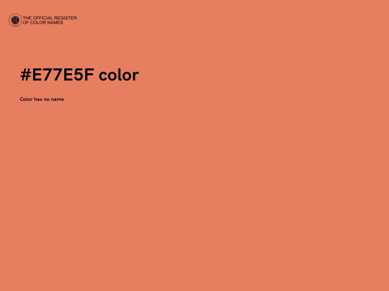 #E77E5F color image
