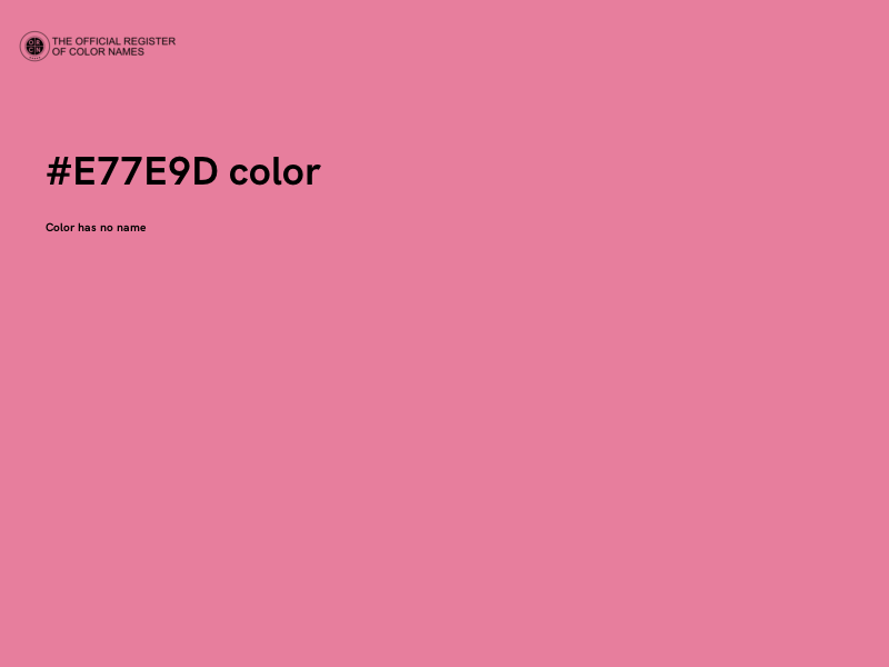 #E77E9D color image