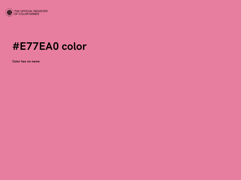 #E77EA0 color image