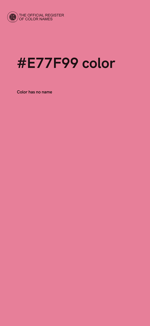 #E77F99 color image