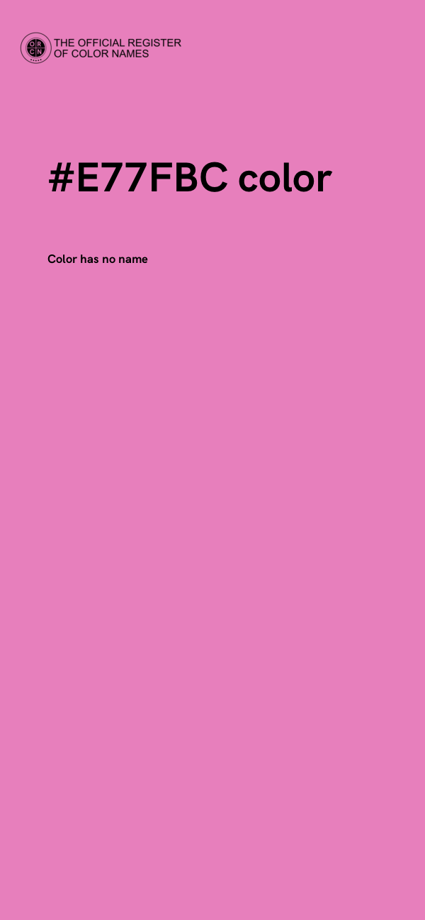 #E77FBC color image